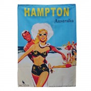 Cotton Tea Towel - Beach is Calling Hampton